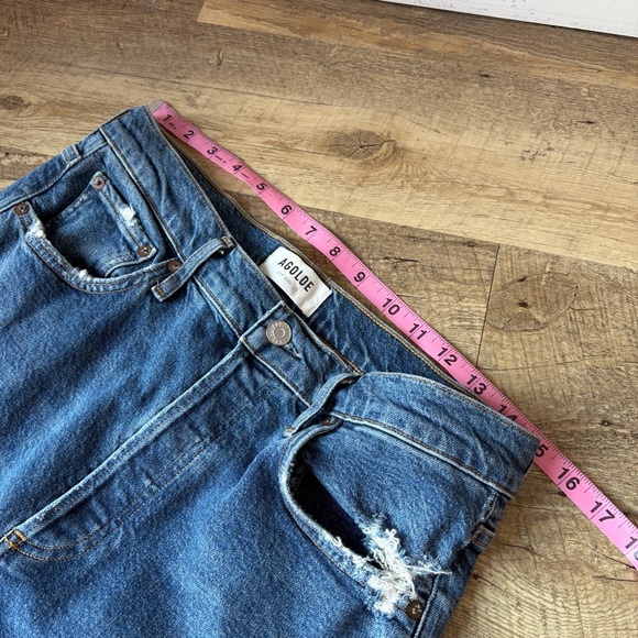 Agolde Riley High Rise Straight Crop Jeans - Picture 9 of 12